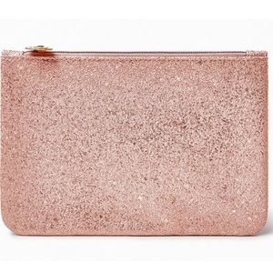 Ipsy 'Time To Shine' Dusty Rose Sparkled Glam Bag